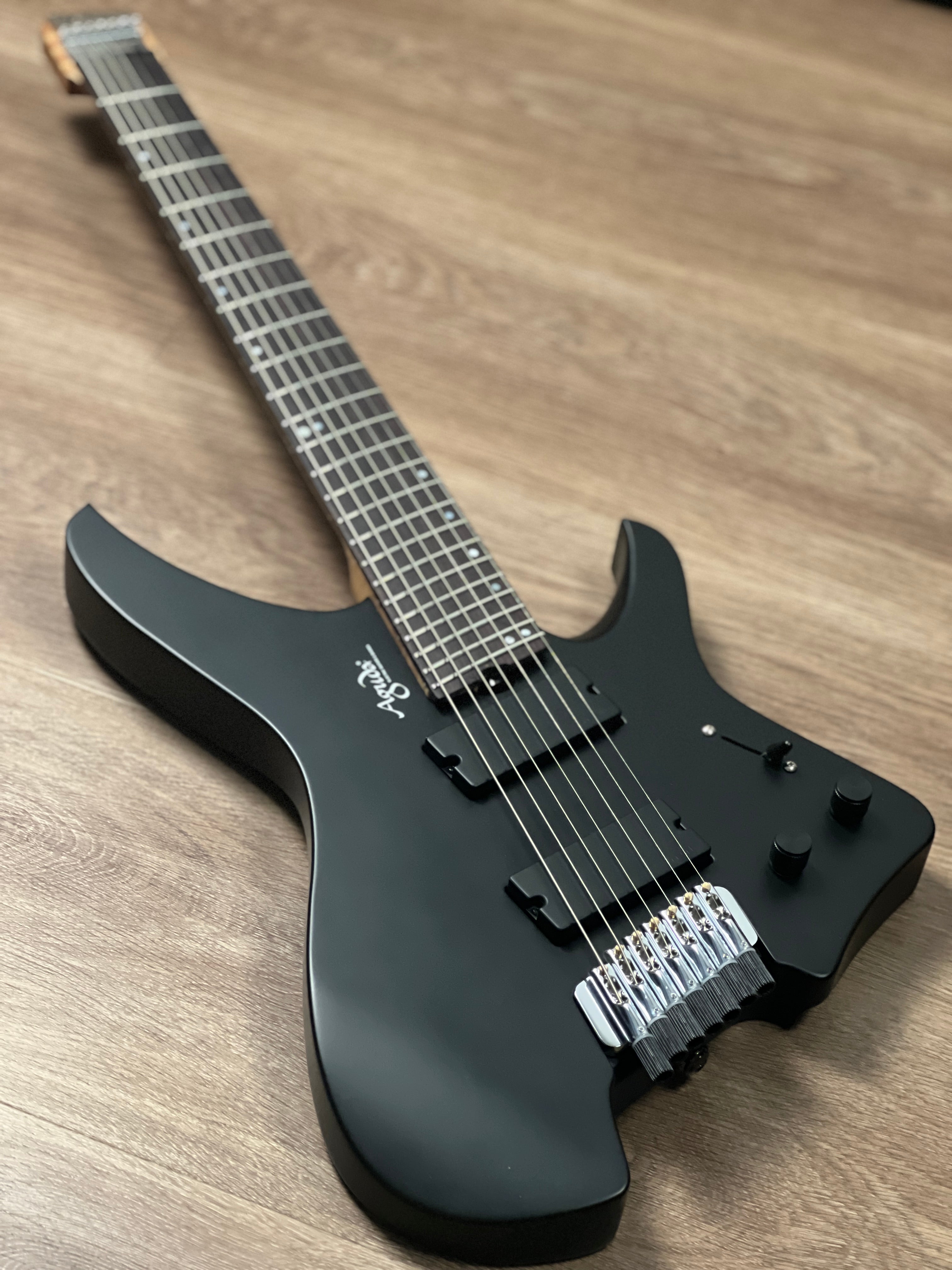 Aguda Black Hole Custom 7-String in Satin Black (2025 Version