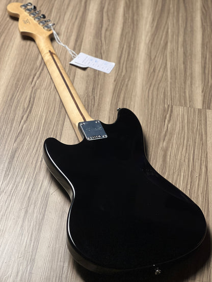 Squier FSR Bullet Competition HH Mustang With Shoreline Stripes And Laurel FB In Black