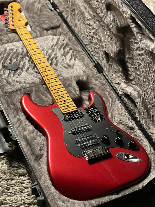 Fender American Ultra II Stratocaster HSS with Maple FB in Sinister Red US240038929