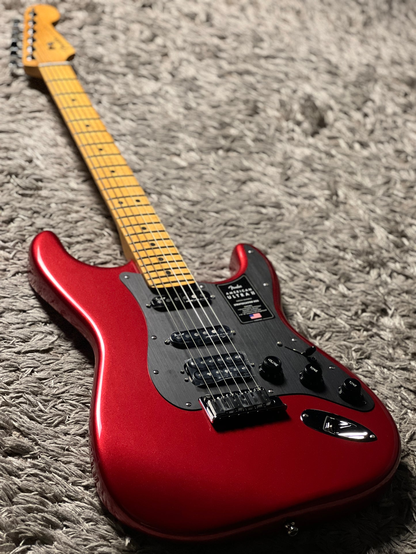 Fender American Ultra II Stratocaster HSS with Maple FB in Sinister Red US240038929