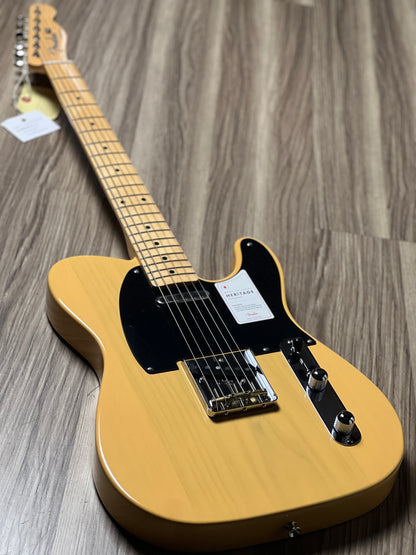 Fender Japan Heritage 50s Telecaster พร้อม Maple FB สี Butterscotch Blonde