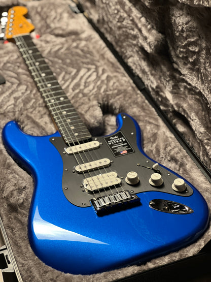 Fender American Ultra II Stratocaster HSS with Ebony FB in Noble Blue US240034640