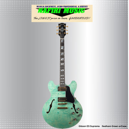 Gibson ES Supreme in Seafoam Green with Case 21624260