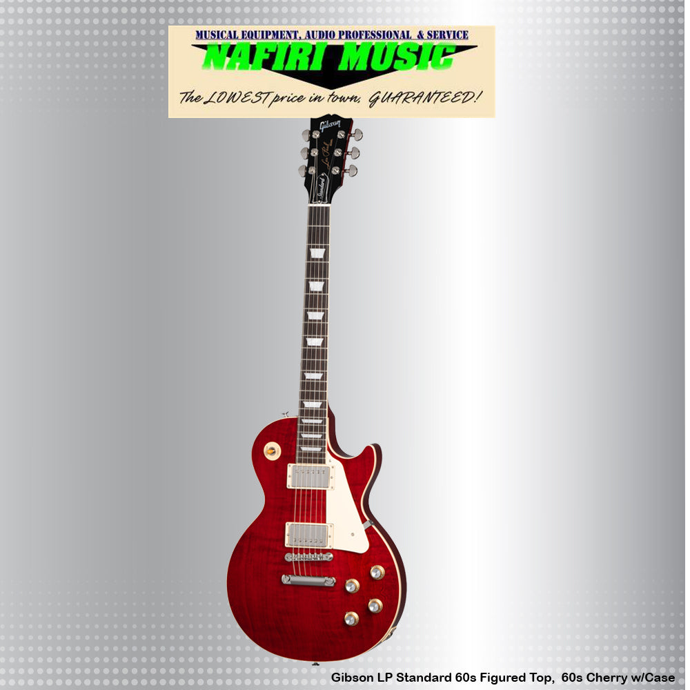 Gibson Les Paul Standard 60s Figured Top in 60s Cherry with Case