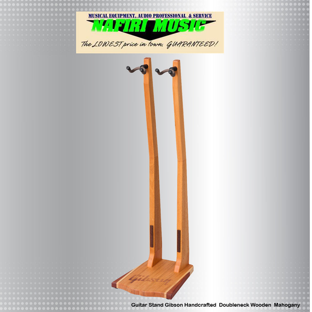 Guitar Stand Gibson Handcrafted  Doubleneck Wooden  Mahogany
