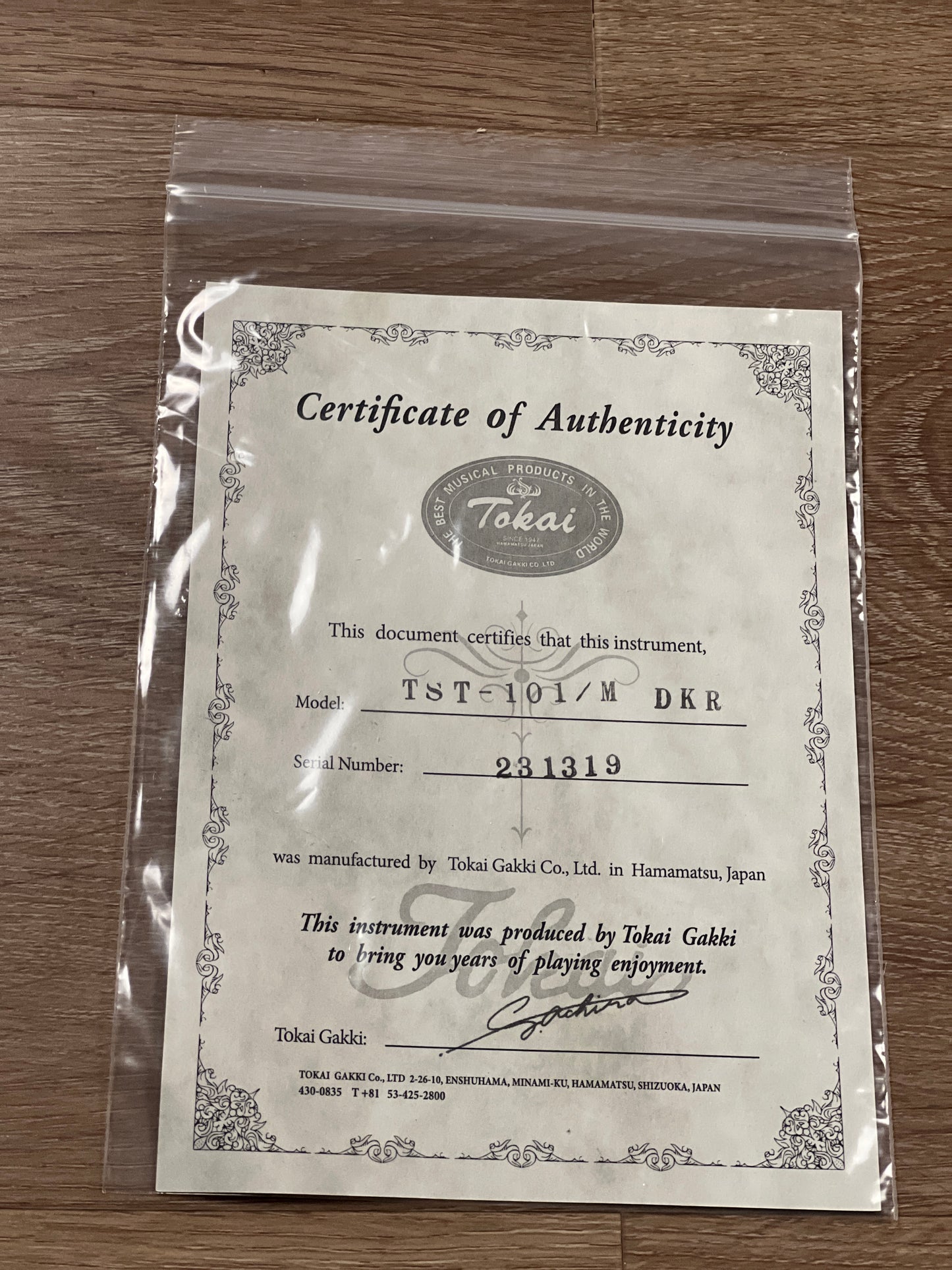 Tokai Japan Goldstar Sound TST-101/M in Dakota Red 231319