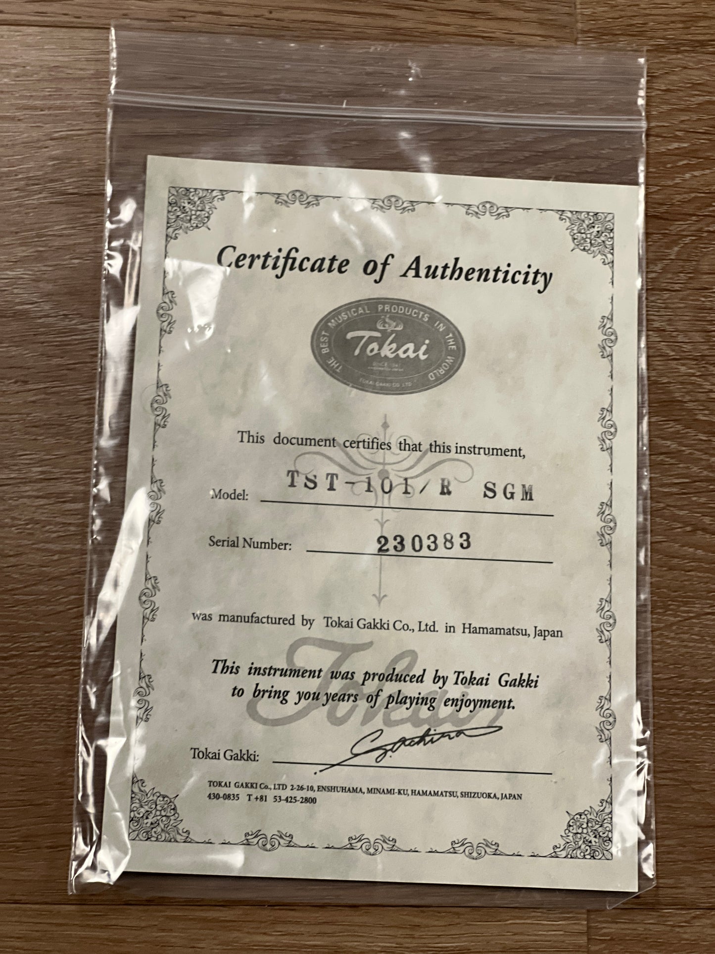 Tokai Japan Goldstar Sound TST-101/R in Sherwood Green Metallic 230383