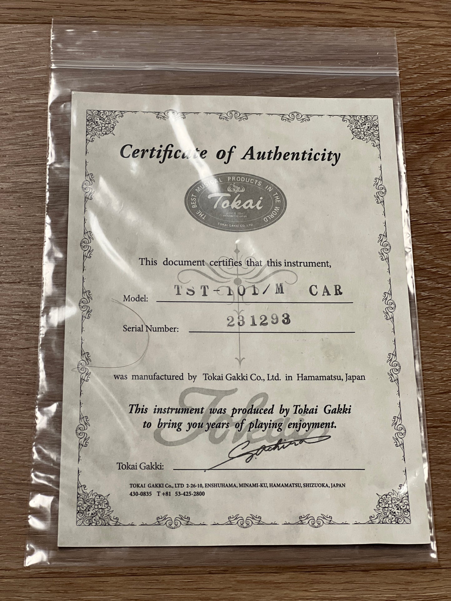 Tokai Japan Goldstar Sound TST-101/M in Candy Apple Red 231293