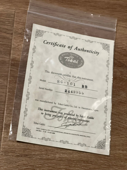 Tokai Japan SG-101 BB in Black 2449955