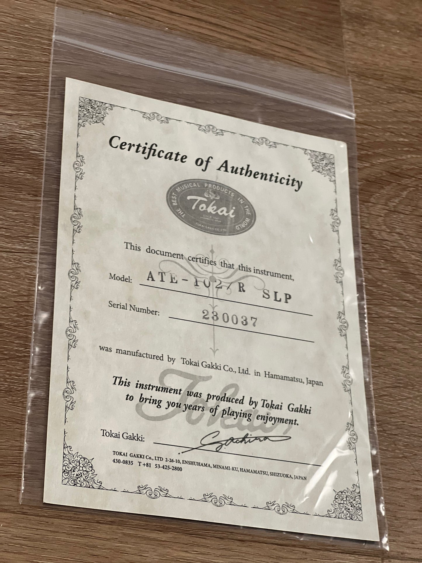 Tokai Japan ATE-102/R Breezysound Japan in Shell Pink 230037