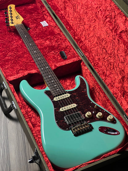 SQOE SEST1000 HSS Custom Shop Series in Seafoam Green Limited Edition with Hardshell Case