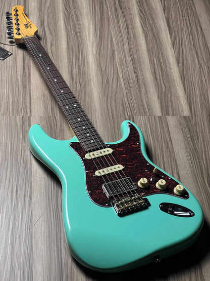 SQOE SEST1000 HSS Custom Shop Series in Seafoam Green Limited Edition with Hardshell Case