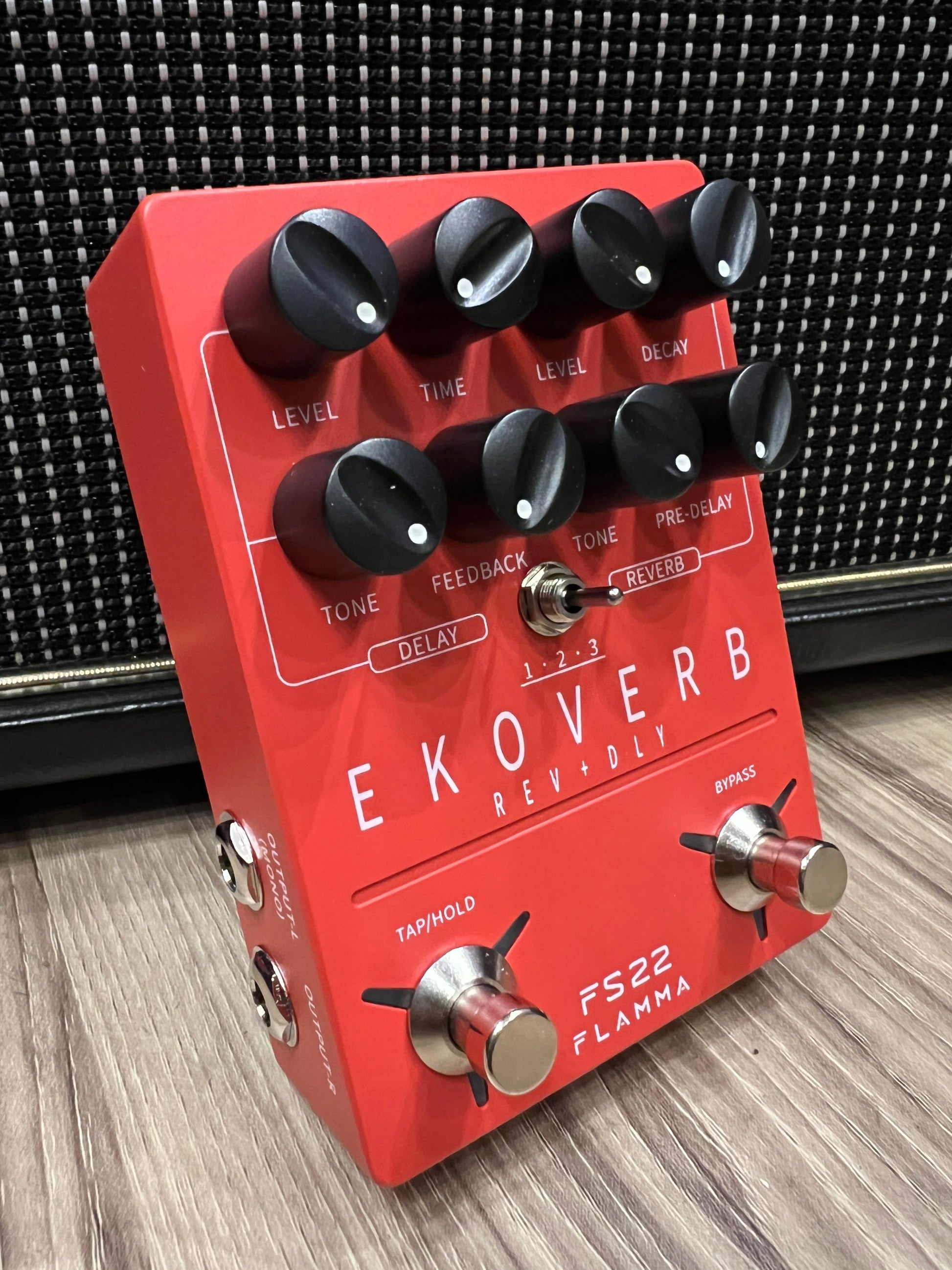 dual delay reverb pedal Flamma FS22 Ekoverb Stereo Dual Reverb Delay – nafiriguitar.com