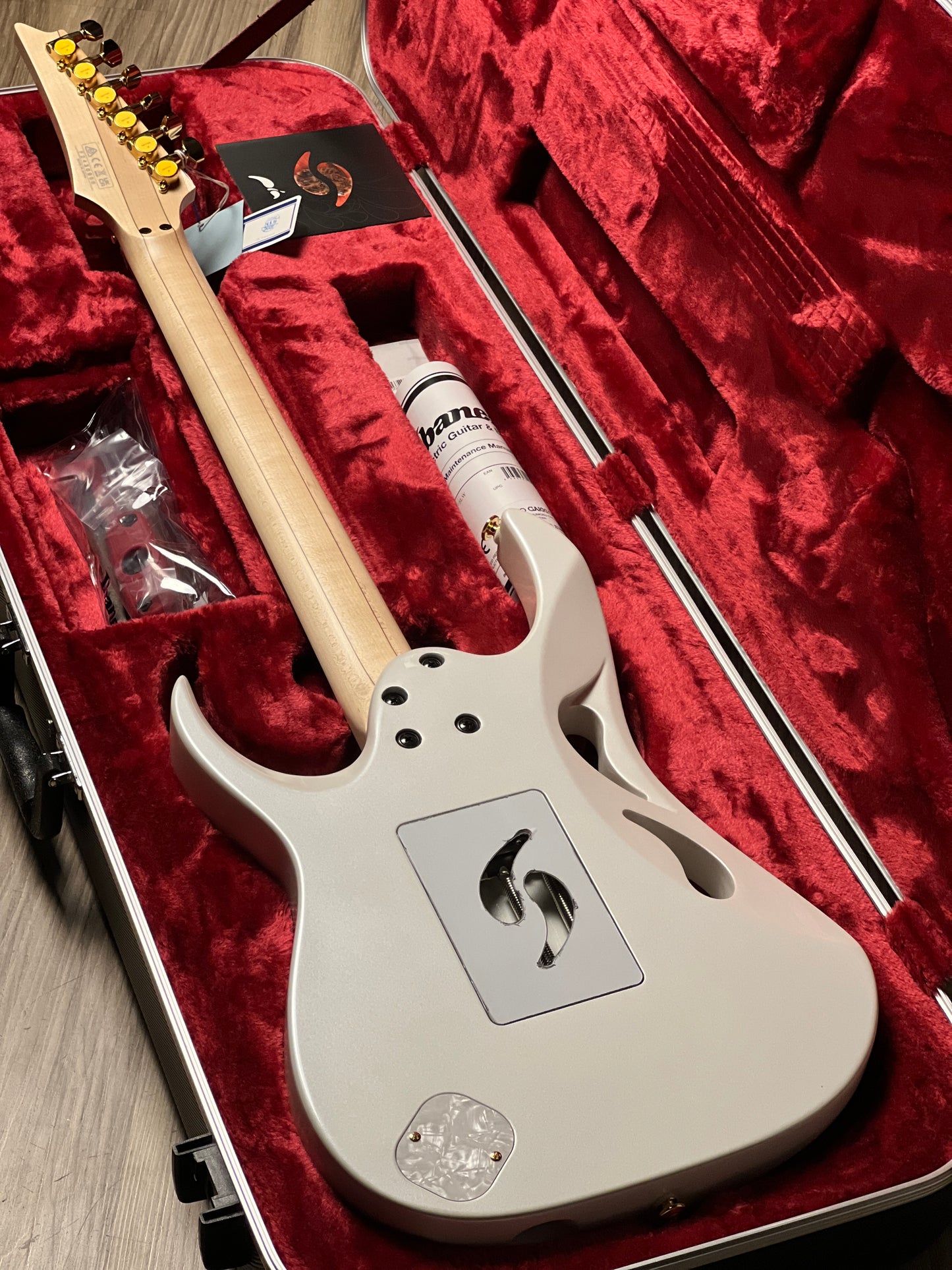 Ibanez Steve Vai Signature PIA Guitar in Stallion White F2430988