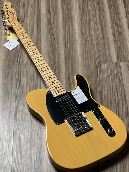 Fender Japan Heritage 50s Telecaster พร้อม Maple FB สี Butterscotch Blonde