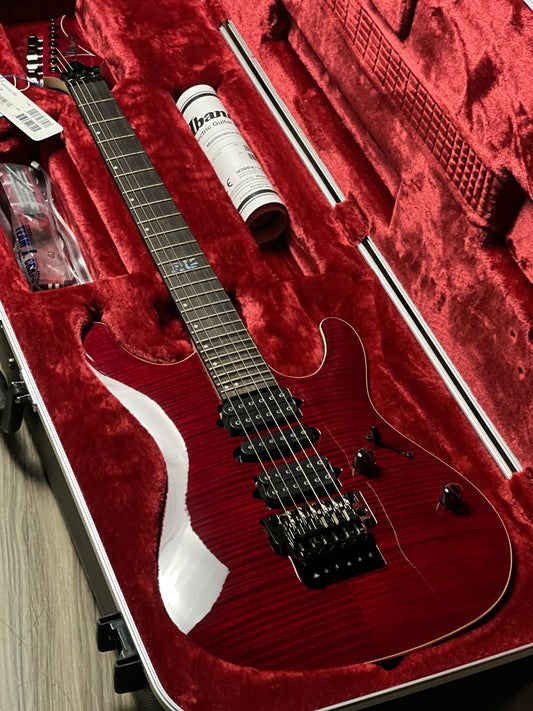 Ibanez KIKO100 Kiko Loureiro Signature in Transparent Ruby Red F2418246