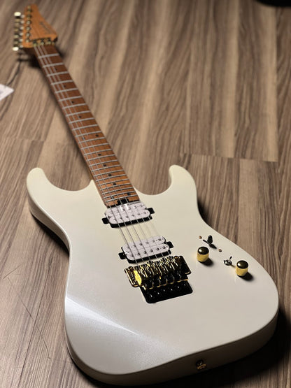 Soloking MS-1 Custom 24 HH FR Flat Top in Pearl White with Gold Hardware Nafiri Special Run