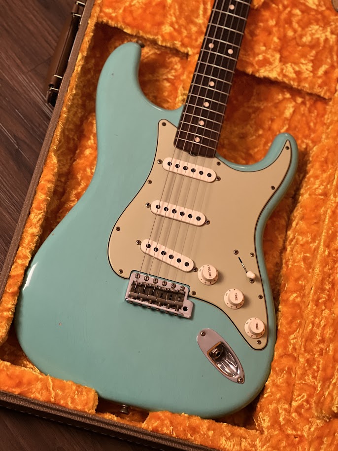 Fender Custom Shop 1962 Stratocaster Journeyman Relic Faded Sea Foam Green R119647