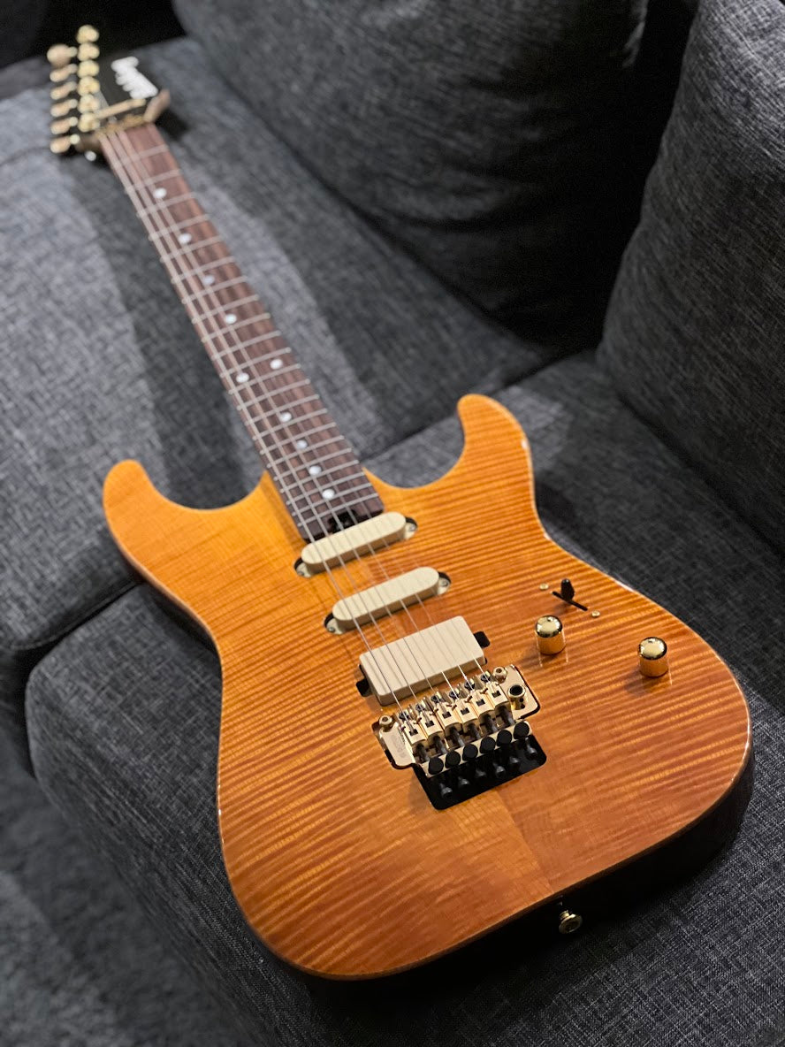 Soloking MS-1 Custom 22 HSS FR Elite in Amber Nafiri Special Run