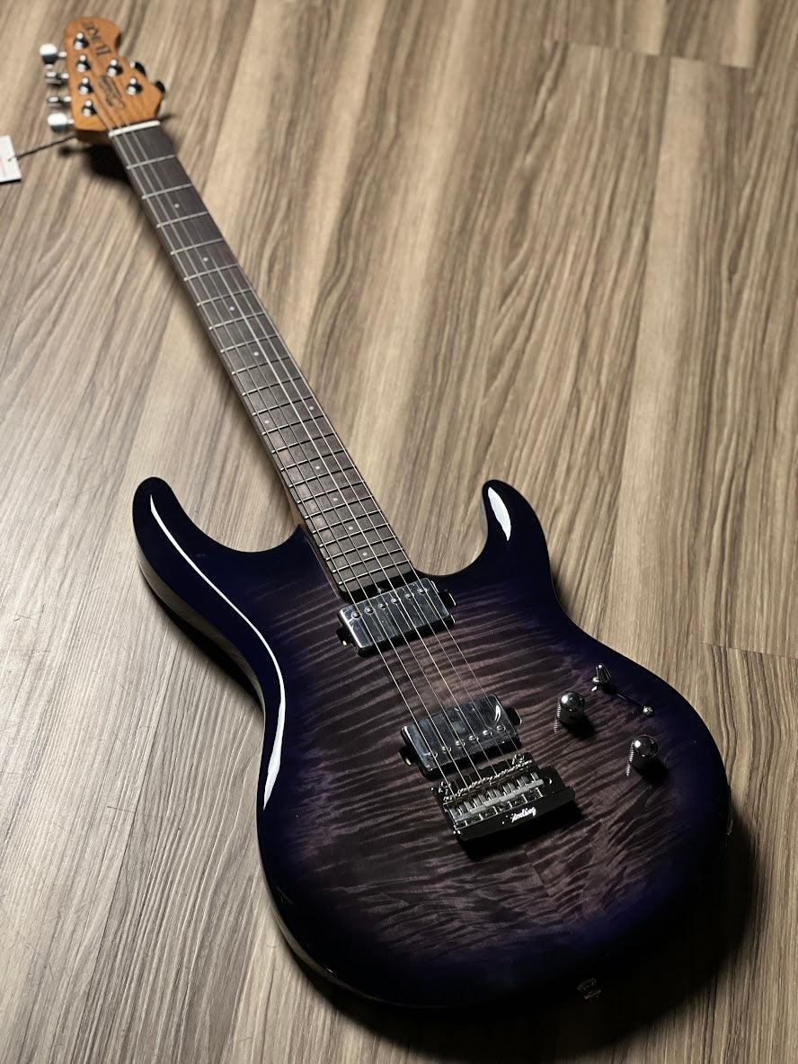 Sterling by Music Man LK100 Steve Lukather Signature in Flame Maple Blueberry Burst