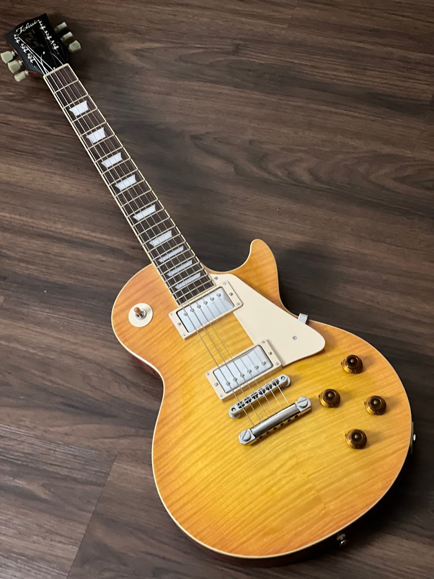 Tokai LS-136F HB Love Rock Japan in Honeyburst with AAAAA Flame 