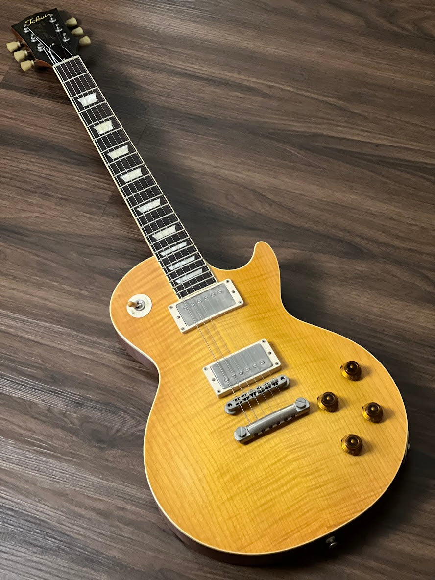 Tokai Love Rock LS150F-3A-RELIC SG/HB Premium Series Japan 3A Solid Flame Top in Honeyburst S/N 2349067