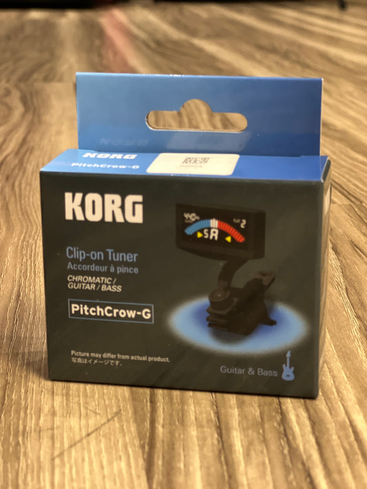 Korg AW 4G BK PitchCrow G Clip On Tuner