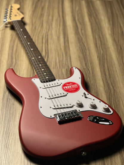 Squier Debut Series Stratocaster Electric Guitar Laurel FB In Dakota Red