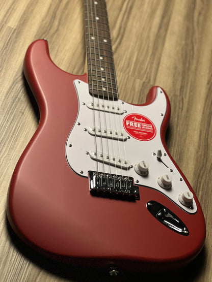 Squier Debut Series Stratocaster Electric Guitar Laurel FB In Dakota Red