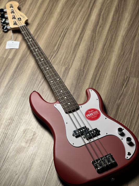 Squier Debut Series Precision Bass with Laurel FB in Dakota Red