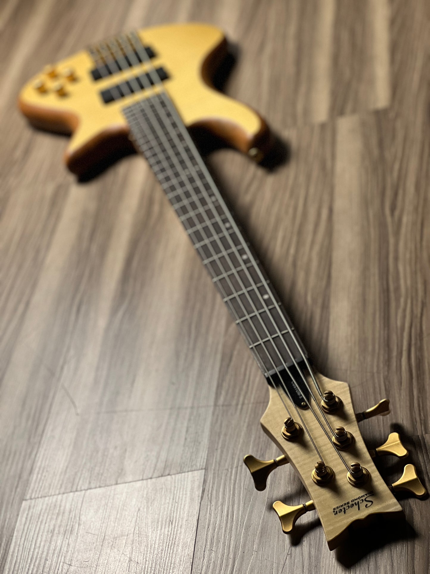 Schecter Stiletto Custom-5 Electric Bass in Natural Satin