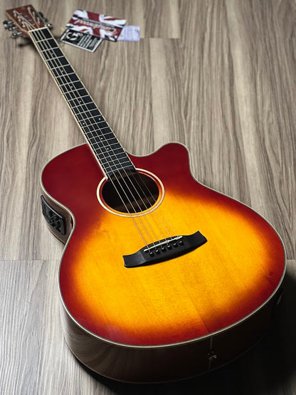 Tanglewood TW4E SB Winterleaf Super Folk in Thru Red Gloss