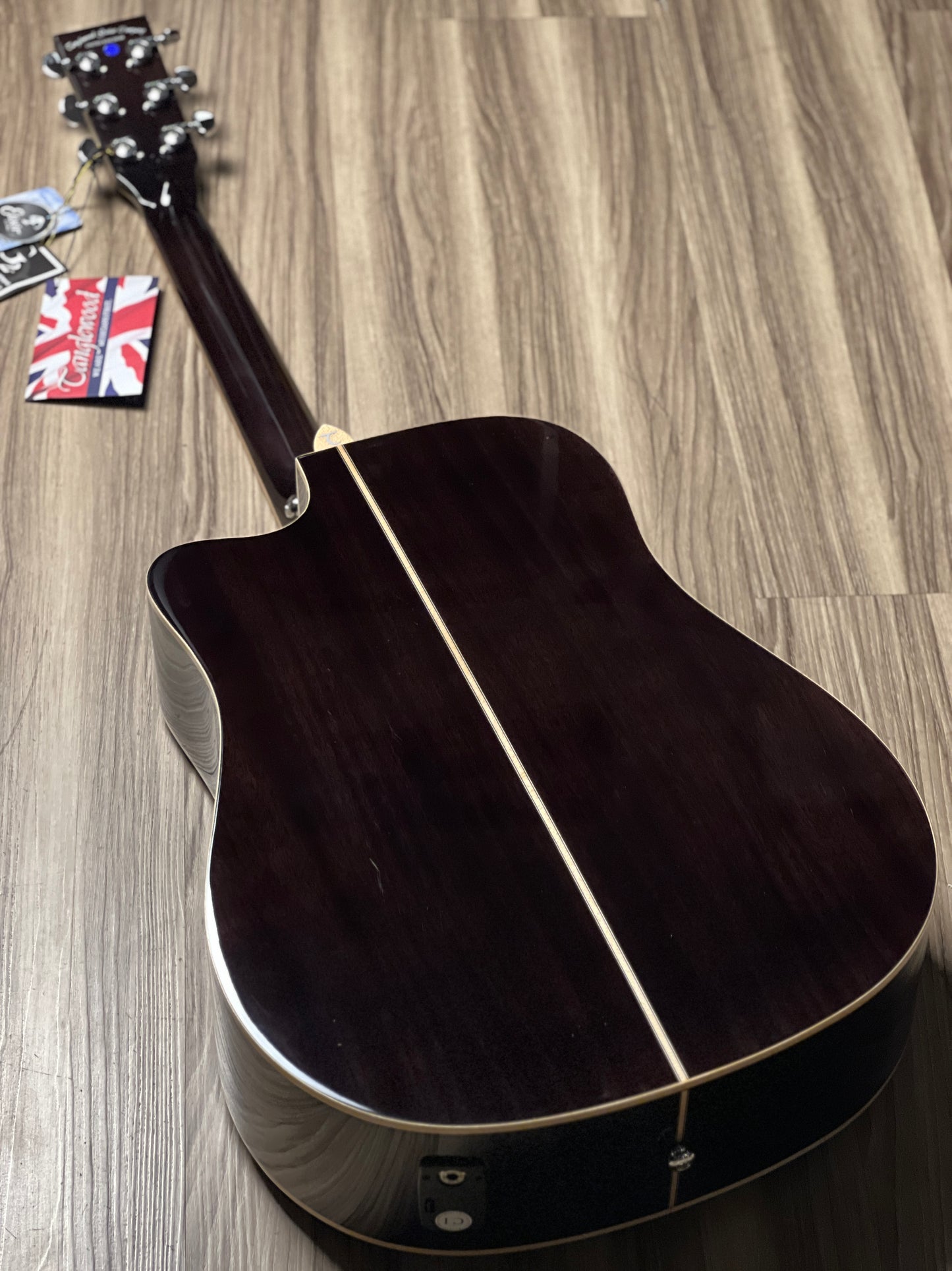 Tanglewood TW5 E BS Winterleaf Super Folk in Black Shadow Gloss