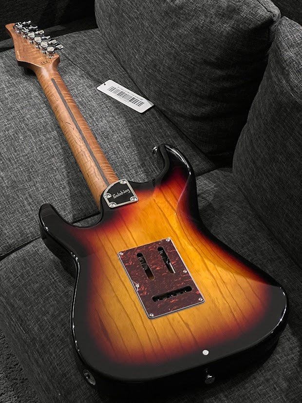 Soloking MS-1 Classic Ash FMN in 3 Color Sunburst with Roasted Flame Maple Neck Nafiri Special Run