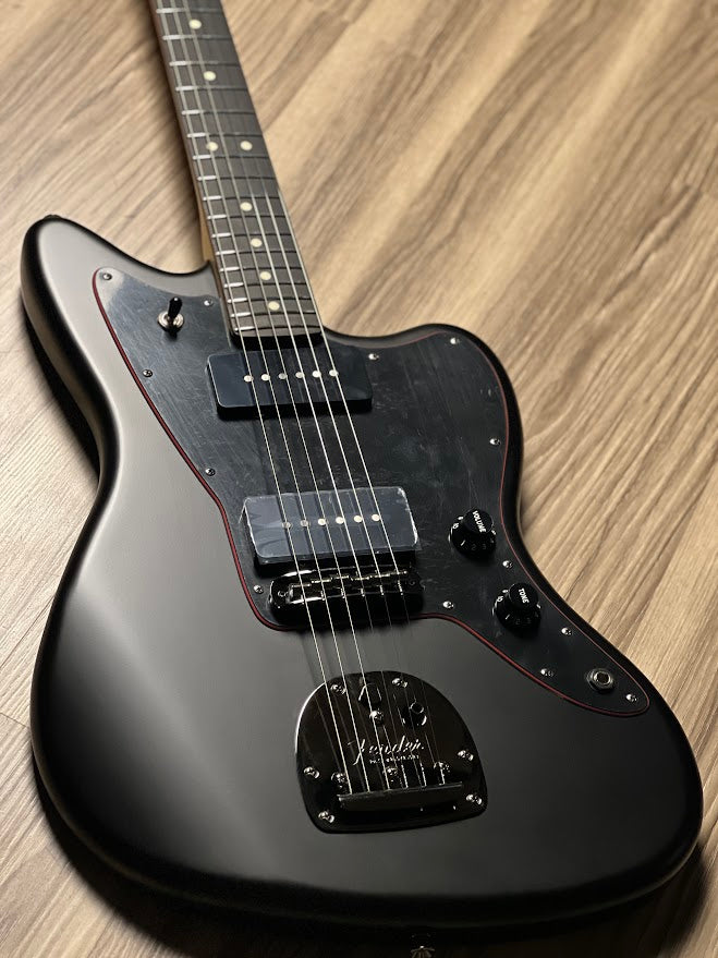 Fender Japan Ltd Ed Hybrid II JazzMaster Electric Guitar Noir RW FB Black