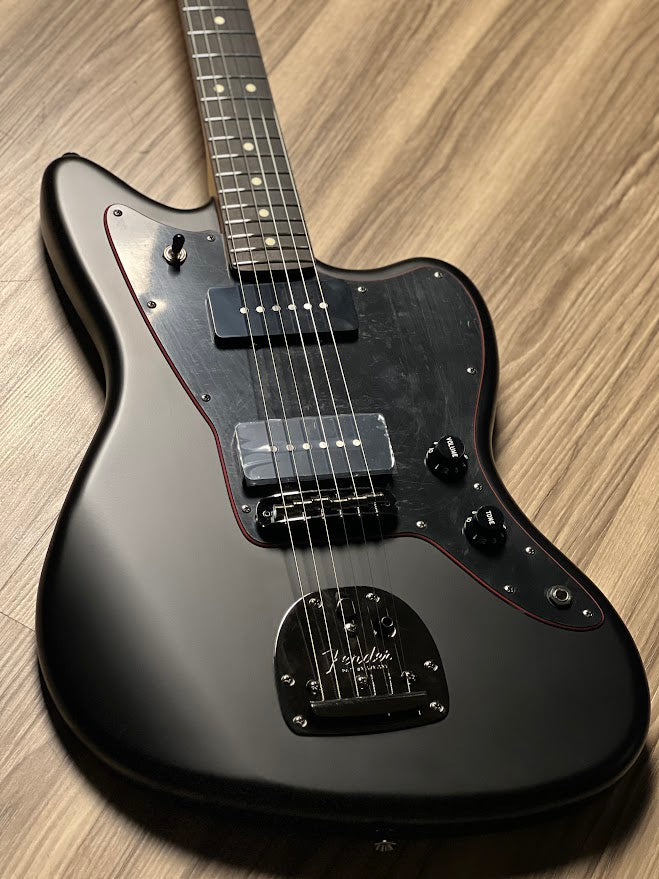 Fender Japan Ltd Ed Hybrid II JazzMaster Electric Guitar Noir RW FB Black