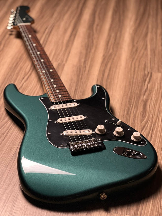 Fender Japan MIJ FSR Collection Hybrid II Stratocaster with Rosewood FB in Sherwood Green Metallic