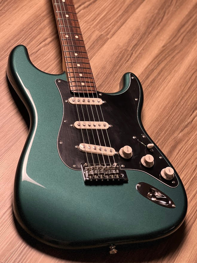 Fender Japan MIJ FSR Collection Hybrid II Stratocaster with Rosewood FB in Sherwood Green Metallic