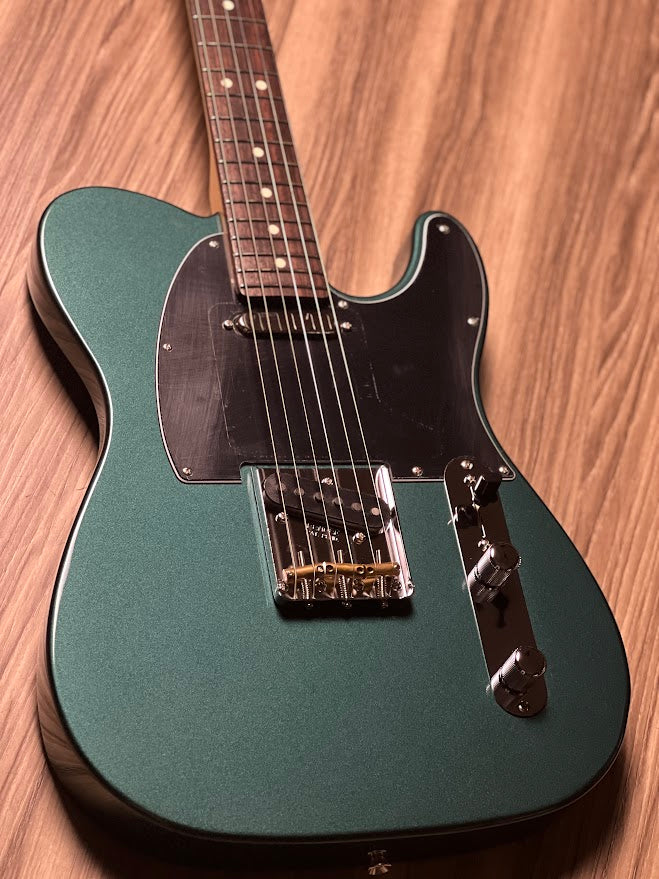 Fender Japan MIJ FSR Collection Hybrid II Telecaster with Rosewood FB in Sherwood Green Metalic