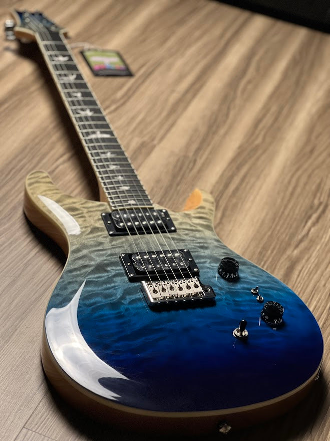 PRS SE Custom Quilt 24-08 Limited Run In Blue Fade