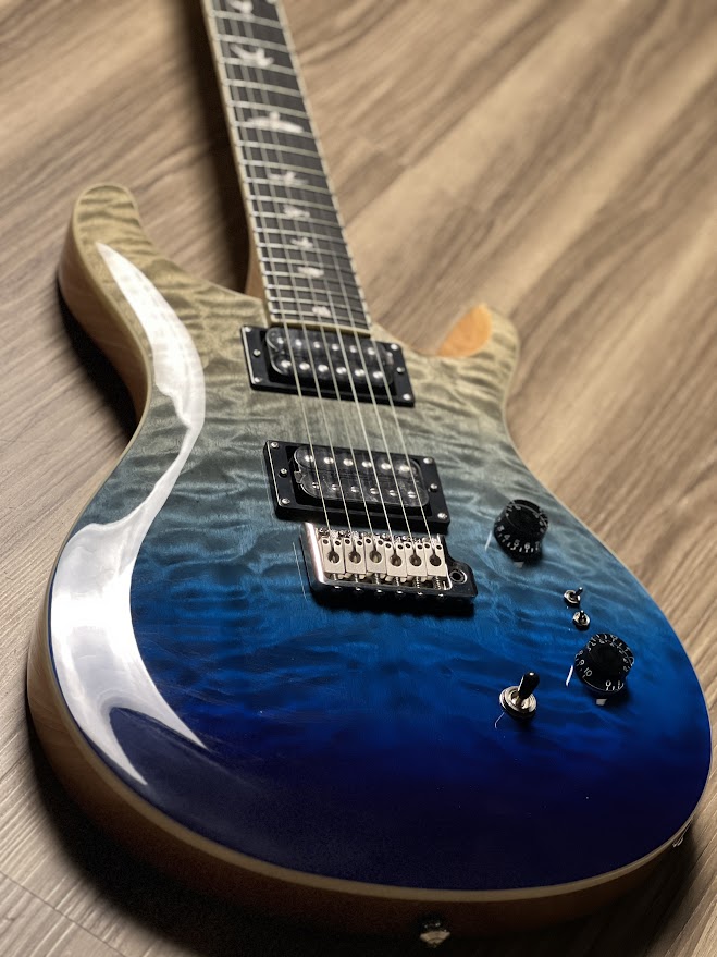 PRS SE Custom Quilt 24-08 Limited Run In Blue Fade
