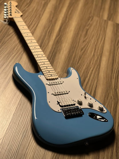 Squier FSR Sonic Stratocaster HSS Electric Guitar w/White Pickguard with Maple FB in California Blue