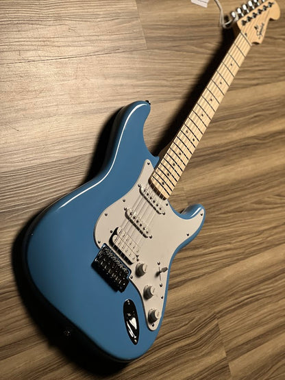 Squier FSR Sonic Stratocaster HSS Electric Guitar w/White Pickguard with Maple FB in California Blue