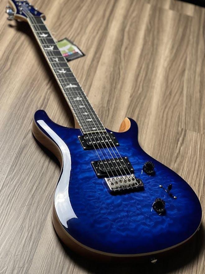 PRS SE Custom Quilt 24 Limited Edition In Faded Blue Burst