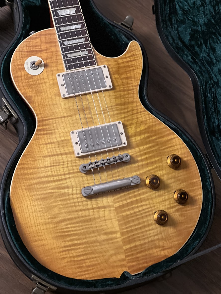 Tokai Love Rock LS150F-3A-RELIC SG/HB Premium Series Japan 3A Solid Flame Top in Honeyburst S/N 2349068
