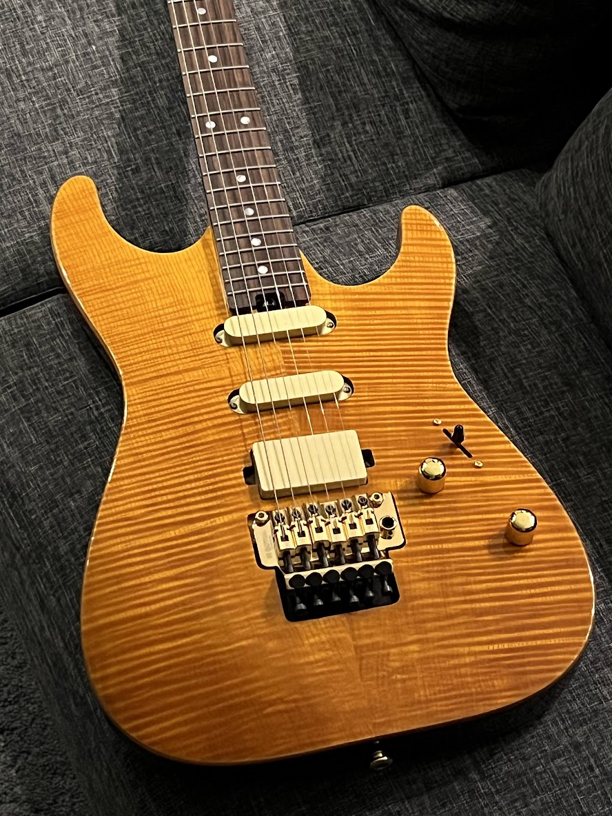 Soloking MS-1 Custom 22 HSS FR Elite in Amber Nafiri Special Run