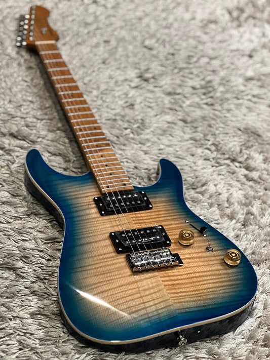 SQOE SEIB650 HH Roasted Maple Series in Natural Blue Burst