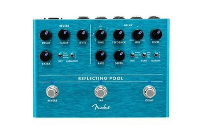 Fender Reflecting Pool Delay and Reverb Guitar Effects Pedal