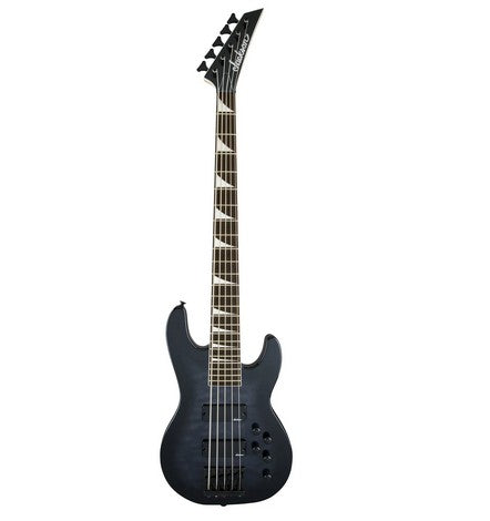 Jackson JS Series Concert Bass JS3VQ Amaranth FB in Transparent Black