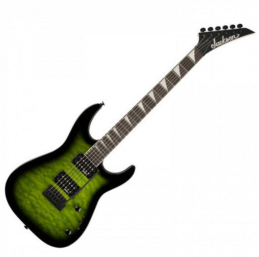 Jackson JS Series Dinky JS20 DKQ 2PT with Amaranth FB in Transparent Green